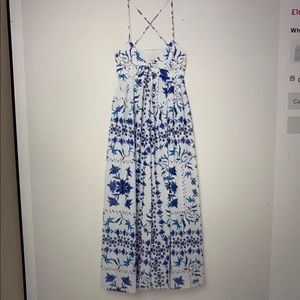 Blue floral dress